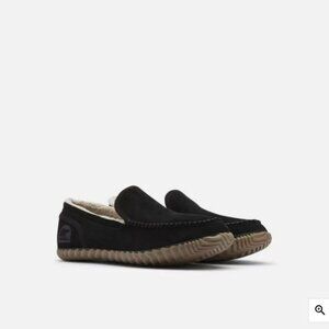 Sorel Dude Moc‎ Indoor Outdoor Cozy Slipper Suede Lined Ruber Sole Shoes Size 9